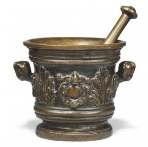an_italian_possibly_venetian_double-handled_mortar_and_pestle_circa_16_d5323667h