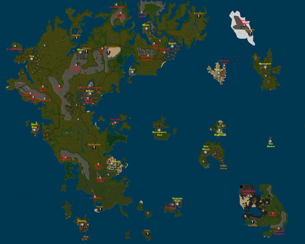 ultima online world map