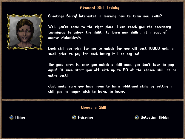 Assassin Advanced Skill Trainer