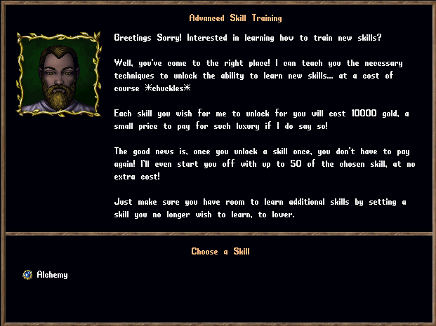 Alchemy Advanced Skill Trainer