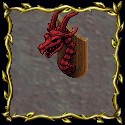 Mounted Head Of The Crimson Dragon